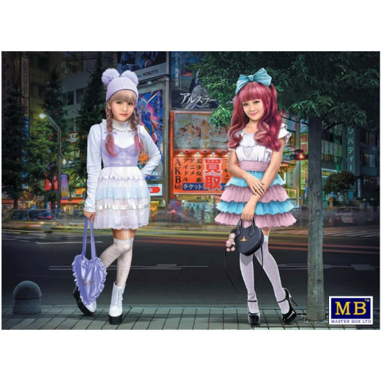 KAWAII FASHION LEADERS. MINAMI AND MAI 1/35 MASTER BOX 35187 TWO FIGURES NEW