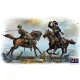 BRITISH AND GERMAN CAVALRYMEN WWI ERA 1/35 MASTER BOX 35184 2 HORSES 2 FIGURES