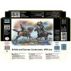 BRITISH AND GERMAN CAVALRYMEN WWI ERA 1/35 MASTER BOX 35184 2 HORSES 2 FIGURES