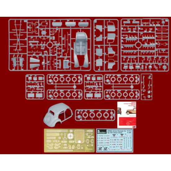 CAR GERMAN PASSENGER CAR TYP 170V SALOON 4 DOORS 1/35 MINIART 38008