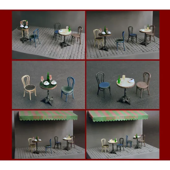 CAFÃ‰ FURNITURE AND CROCKERY 1/35 MINIART 35569