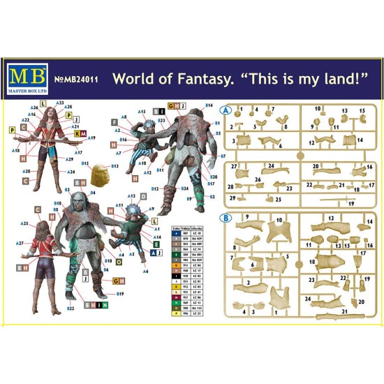 WORLD OF FANTASY THIS IS MY LAND PLASTIC MODEL KIT 1/24 MASTER BOX 24011