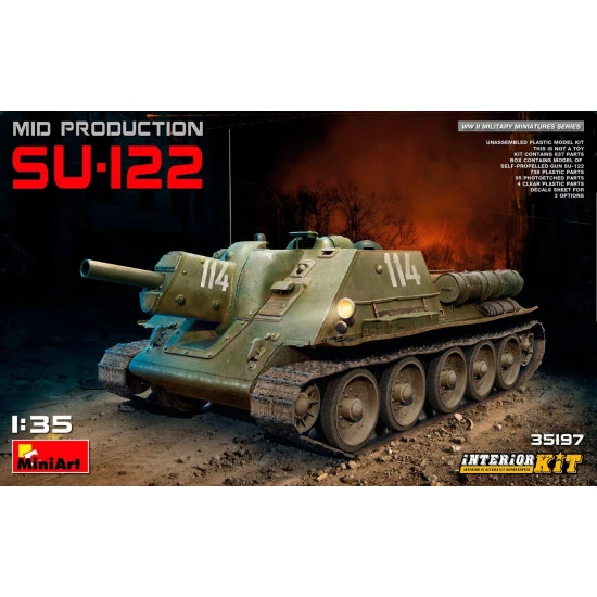 SU-122 MID PRODUCTION INTERIOR KIT 1/35 MINIART 35197 SU-122 MID PRODUCTION INTERIOR KIT 1/35 MINIART 35197