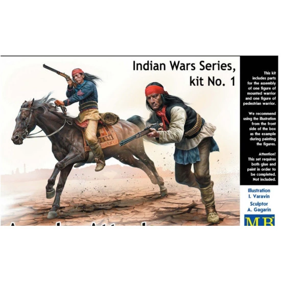 APACHE ATTACK. INDIAN WARS SERIES, KIT No.1 1/35 MASTER BOX 35188