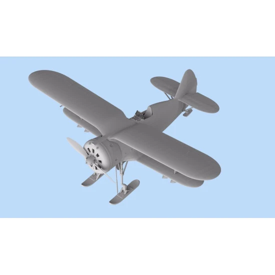 PLASTIC MODEL AIRPLANE I-153, WWII FINNISH AIR FORCE FIGHTER 1/72 ICM 72075