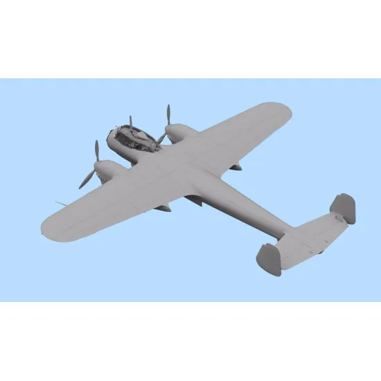 PLASTIC MODEL AIRPLANE DO 215B-4, WWII RECONNAISSANCE PLANE 1/72 ICM 72305
