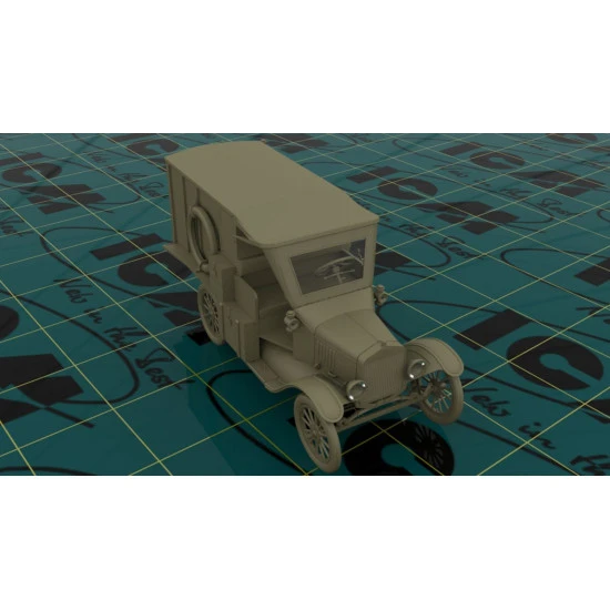 MODEL T 1917 AMBULANCE, WWI AMERICAN CAR 1/35 ICM 35661