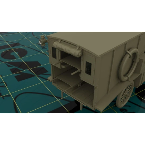 MODEL T 1917 AMBULANCE, WWI AMERICAN CAR 1/35 ICM 35661