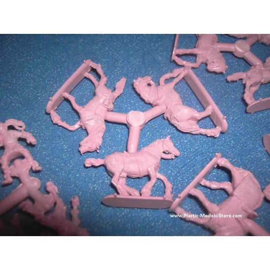 European Knights 12 figures + 12 horses 1/72 DDS figures 72005