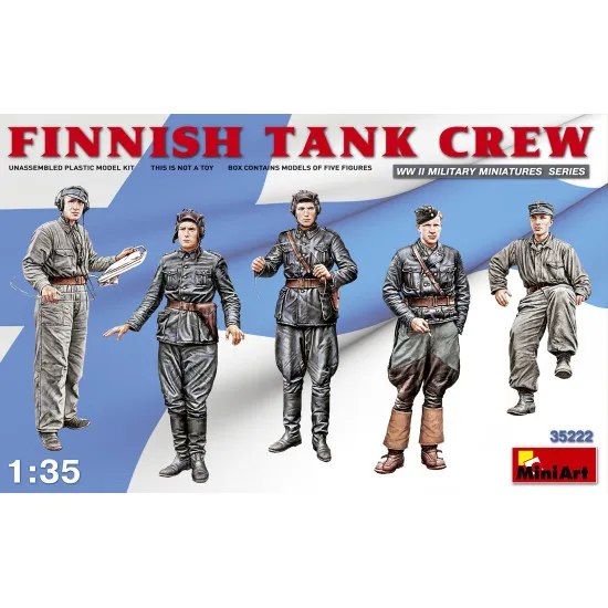 WW II MILITARY MINIATURES SERIES FINNISH TANK CREW 1/35 MINIART 35222