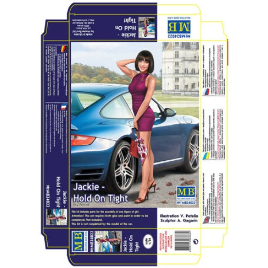 JACKIE - HOLD ON TIGHT, DANGEROUS CURVES PLASTIC MODEL KIT 1/24 MASTER BOX 24022