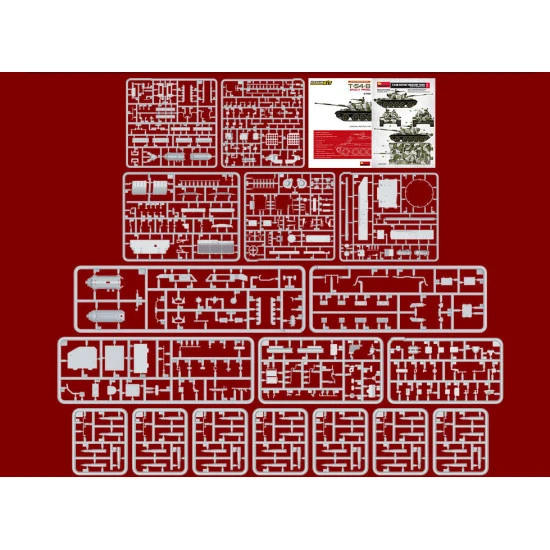 T-54B SOVIET MEDIUM TANK, EARLY PRODUCTION 1/35 MINIART 37011