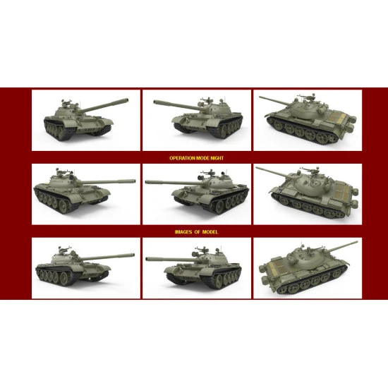 T-54B SOVIET MEDIUM TANK, EARLY PRODUCTION 1/35 MINIART 37011