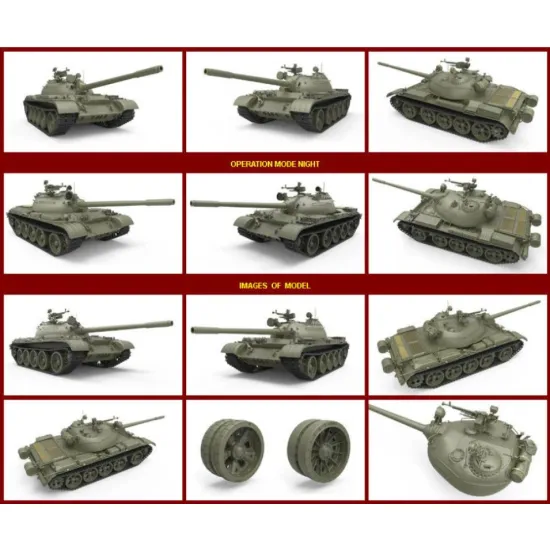Us Stock Soviet Medium Tank T-54b, Early Production 1/35 Miniart 37019