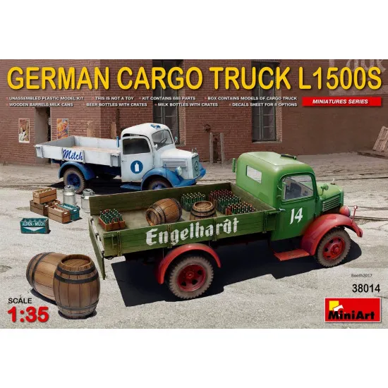 GERMAN CARGO TRUCK L1500S 1/35 MINIART 38014 GERMAN CARGO TRUCK L1500S 1/35 MINIART 38014