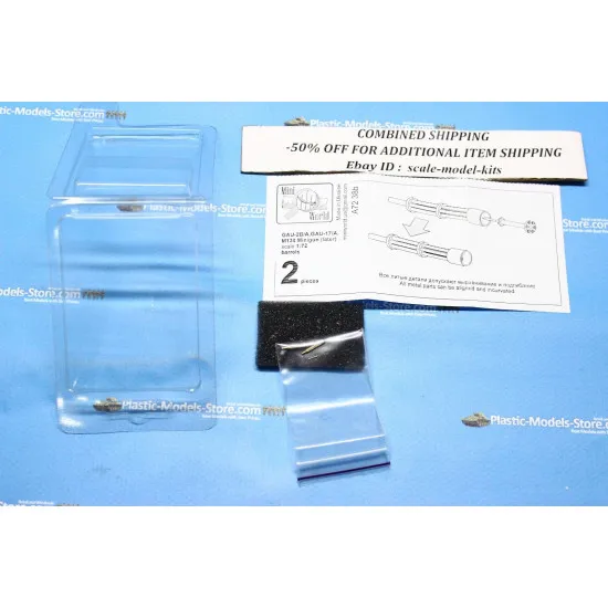 M134 Minigun (late) barrels (2 pieces) 1/72 MINI WORLD 7238b