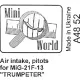 Us Stock Air Intake, Pitots For Mig-21f-13, For Trumpeter Kit 1/48 Mini World 4852