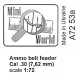 AMMO BELTS FEADER CAL. 30 (7,62 MM), 4 PCS 1/72 MINI WORLD 7253a
