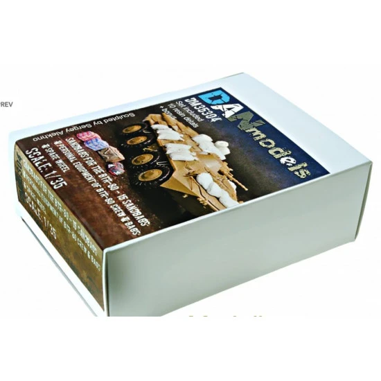 SANDBAGS FOR THE BTR-80 (15 SANDBAGS, PERSONAL EQUIPMENT OF BTR-80, BAGS AND SPARE WHEELS) 1/35 DAN MODELS 35304