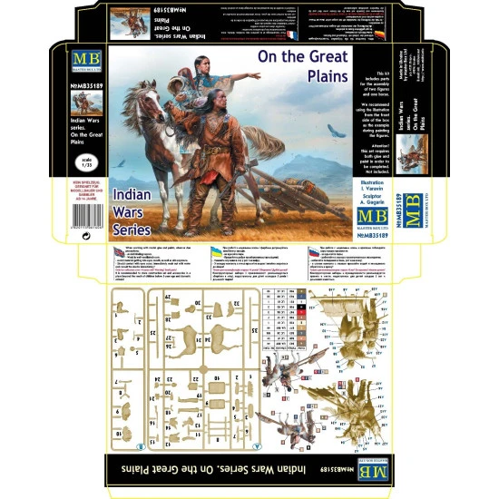 INDIAN WARS SERIES . ON THE GREAT PLAINS 1/35 MASTER BOX 35189