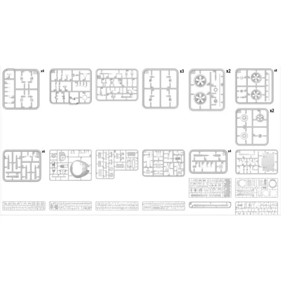 SOVIET MEDIUM TANK T-55 SAMPLE OF 1963 ( INTERIOR KIT ) 1/35 MINIART 37018