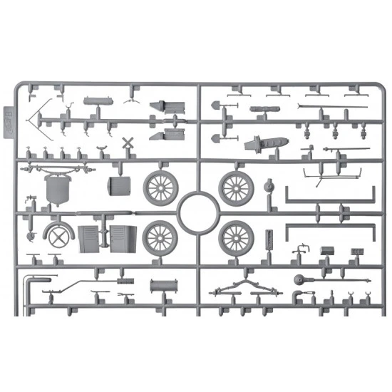 Scale plastic model kit Model T 1917 Ambulance with US Medical Personnel 1/35 ICM 35662