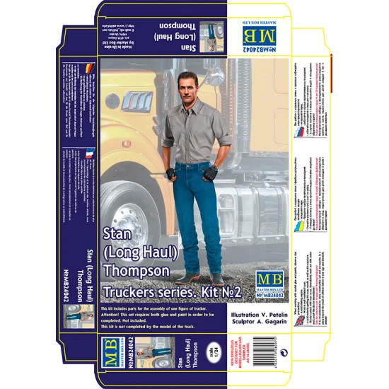STAN (LONG HAUL) THOMPSON - TRUCKERS SERIES PLASTIC MODEL KIT 1/24 MASTER BOX 24042