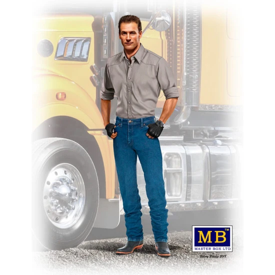 STAN (LONG HAUL) THOMPSON - TRUCKERS SERIES PLASTIC MODEL KIT 1/24 MASTER BOX 24042