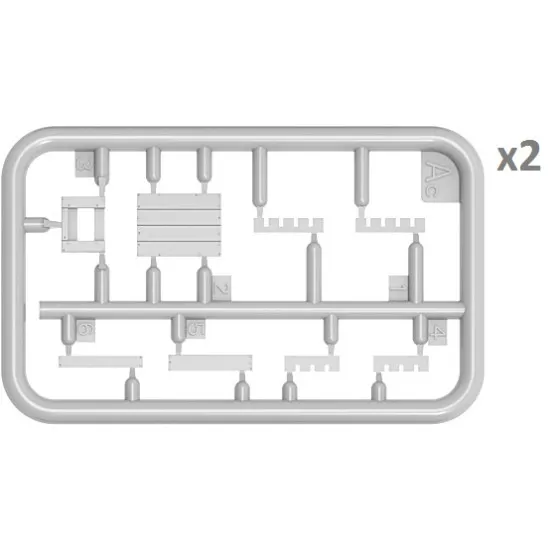 GERMAN GRENADES AND MINES SET - PLASTIC MODEL KIT SCALE 1/35 MINIART 35258