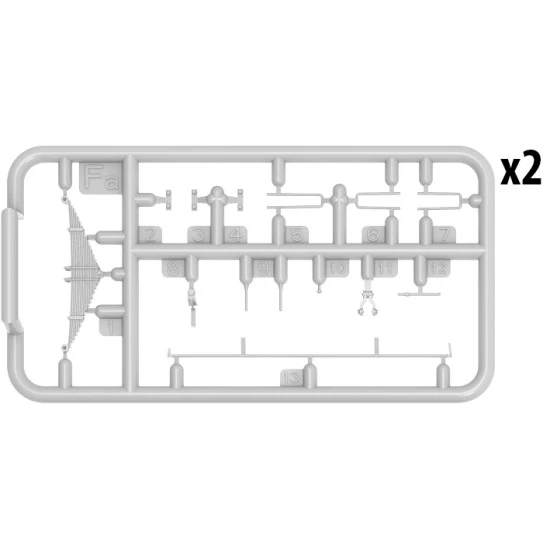 1,5 TON RAILROAD TRUCK AA TYPE - PLASTIC MODEL KIT SCALE 1/35 MINIART 35265
