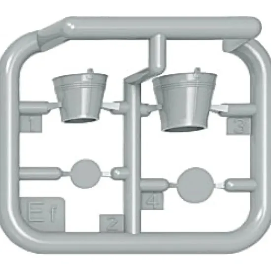 Us Stock Soviet 2t Truck Aaa Type W/Field Kitchen - Plastic Model Kit Scale 1/35 Miniart 35257