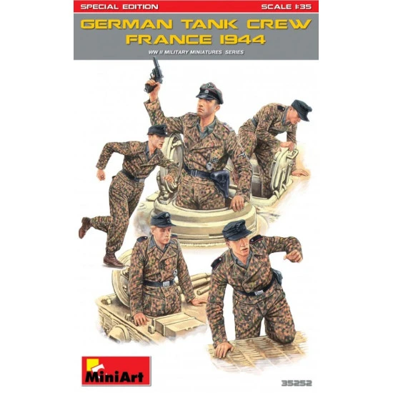 DEUTSCHE PANZERBESATZUNG (FRANKREICH 1944) SONDERAUSGABE - PLASTIC MODEL KIT SCALE 1/35 MINIART 35252