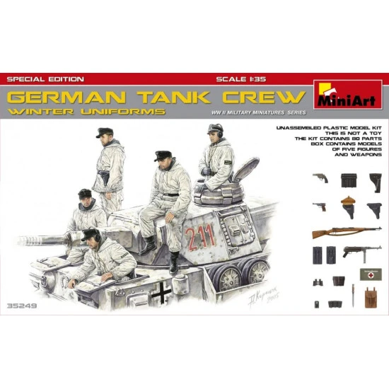 GERMAN TANK CREW (WINTER UNIFORMS) SPECIAL EDITION - PLASTIC MODEL KIT SCALE 1/35 MINIART 35249