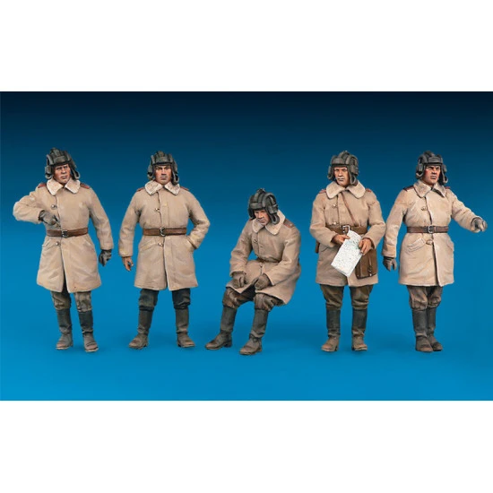 SOVIET TANK CREW (WINTER UNIFORMS) SPECIAL EDITION - PLASTIC MODEL KIT SCALE 1/35 MINIART 35244