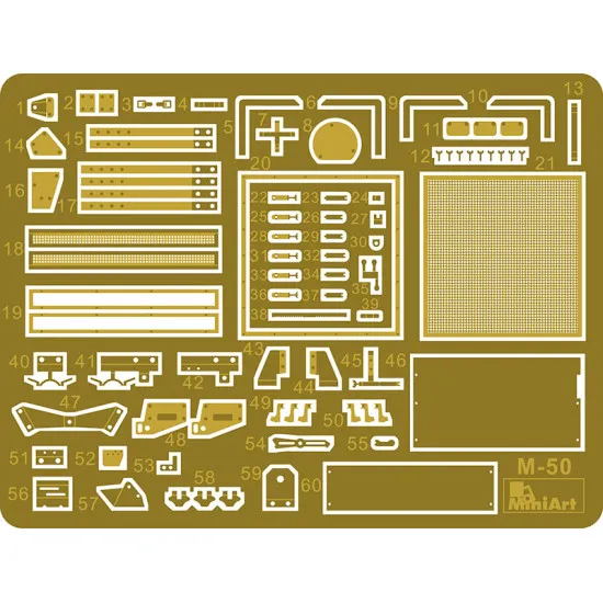 T-60 (T-30 Turret) INTERIOR KIT PLASTIC MODEL SCALE 1/35 MINIART 35241