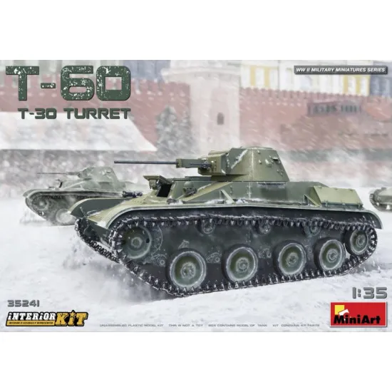 T-60 (T-30 Turret) INTERIOR KIT PLASTIC MODEL SCALE 1/35 MINIART 35241