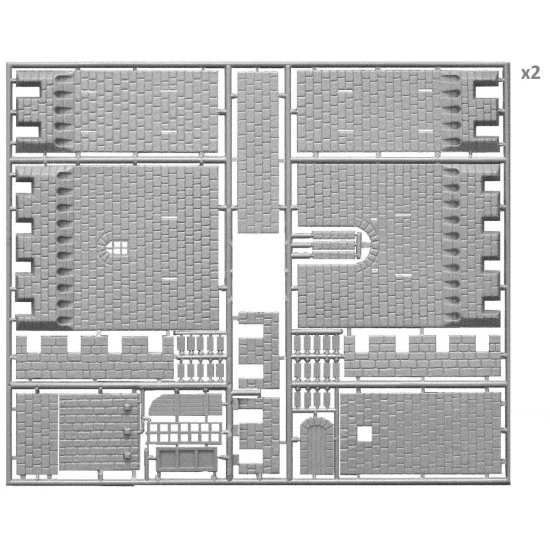 ASSAULT OF MEDIEVAL FORTRESS - PLASTIC MODEL KIT SCALE 1/72 Miniart 72033