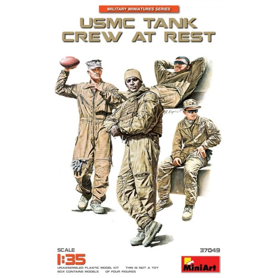 USMC TANK CREW AT REST - PLASTIC MODEL KIT SCALE 1/35 MINIART 37049