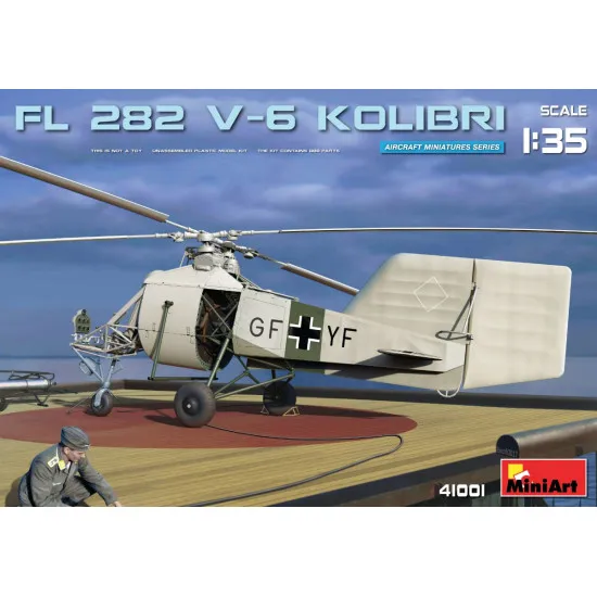 Fl 282 V-6 KOLIBRI HUMMINGBIRD - PLASTIC MODEL KIT SCALE 1/35 MINIART 41003 Fl 282 V-6 KOLIBRI HUMMINGBIRD - PLASTIC MODEL KIT SCALE 1/35 MINIART 41003