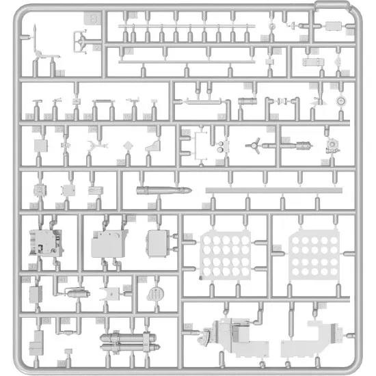 TIRAN 4 Sh EARLY TYPE INTERIOR KIT - PLASTIC MODEL KIT SCALE 1/35 MINIART 37021