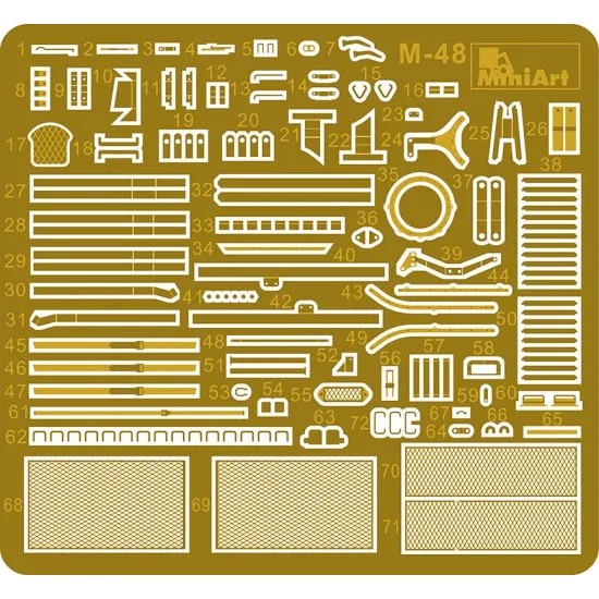 T-55A LATE MOD 1965 INTERIOR KIT - PLASTIC MODEL KIT SCALE 1/35 MINIART 37022
