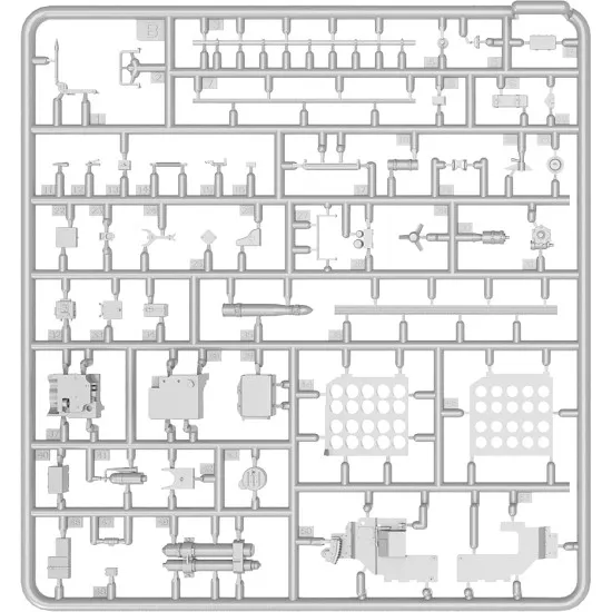 TIRAN 4 LATE TYPE INTERIOR KIT - PLASTIC MODEL KIT SCALE 1/35 MINIART 37029