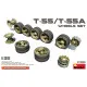 T-55/T-55A WHEELS SET - PLASTIC MODEL KIT SCALE 1/35 MINIART 37058