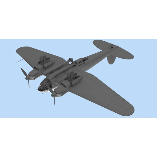 HE 111H-6 WWII GERMAN BOMBER PLASTIC MODEL BUILDING AIRPLANE KIT 1/48 ICM 48262