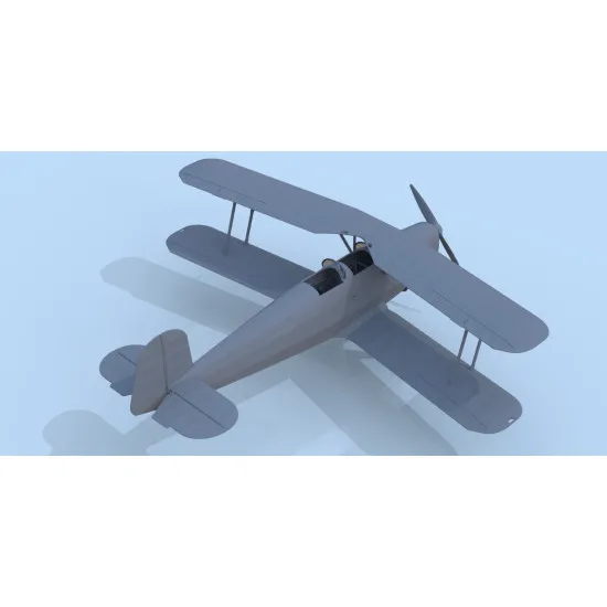 BÃœCKER BÃœ 131D, WWII GERMAN TRAINING AIRCRAFT SCALE PLASTIC MODEL 1/32 ICM 32030