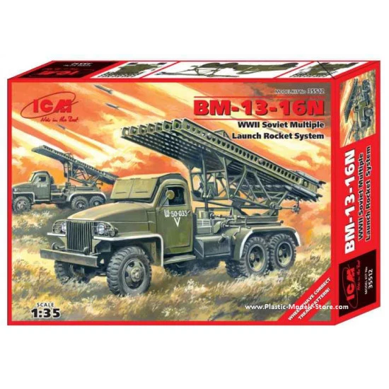 BM-13-16N Katyusha Soviet Multiple Launch Rocket System WWII 1/35 ICM 35512