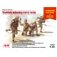 PLASTIC MODEL FIGURES KIT WWI TURKISH INFANTRY 1915-1918 1/35 scale ICM 35700