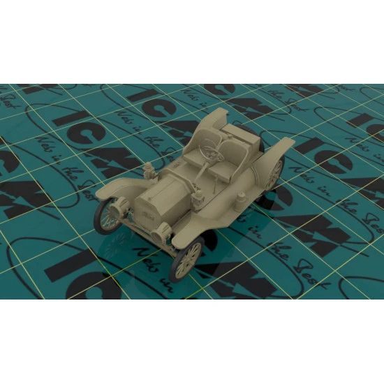 FORD PLASTIC MODEL T 1913 SPEEDSTER AMERICAN SPORT CAR 1/24 SCALE ICM 24015