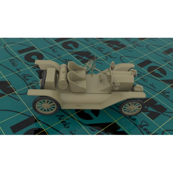 FORD PLASTIC MODEL T 1913 SPEEDSTER AMERICAN SPORT CAR 1/24 SCALE ICM 24015