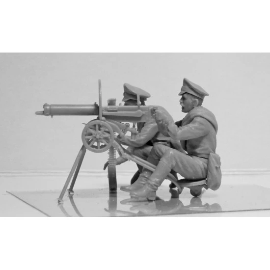 WWI RUSSIAN MAXIM MG 1910 TEAM TWO FIGURES 1/35 ICM 35698